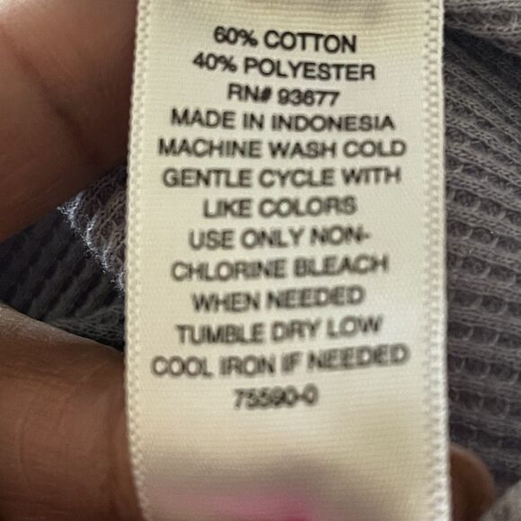 A New Approach ANA Waffle Knit Thermal Long Sleeve Shirt Top Layering Tee XXL - Picture 12 of 12